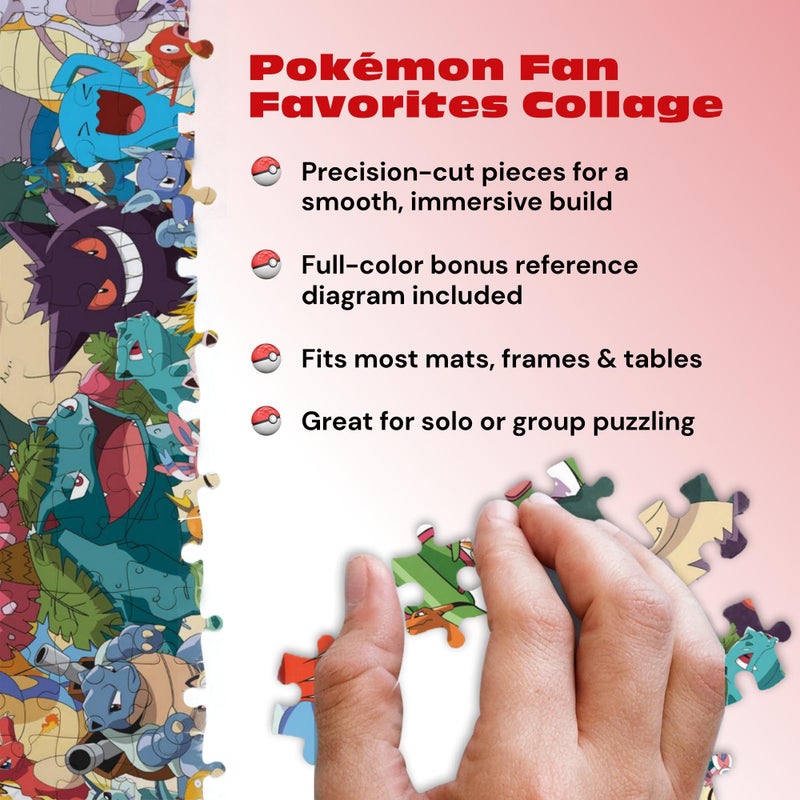 Buffalo Games - PokÃ©mon - Fan Favorites - 300 Piece Jigsaw Puzzle for Adults - Vibrant Jigsaw Puzzles with Oversized Pieces - Finished Size 21.25 x 15.00 - Image 5